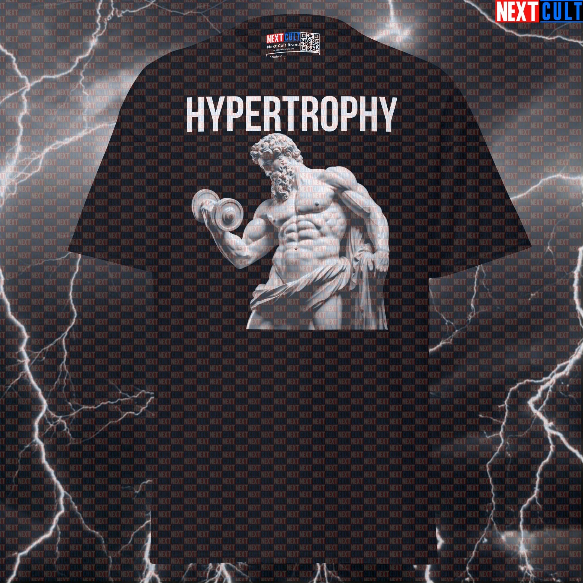 Hypertrophy Stoic Sigma Greek God Marble Sculpture Funny Gym T-Shirt Tee T-shirts Ancient Greece Bodybuilding Fitness Gym Pump Cover Stoicism Workout Next Cult Brand
