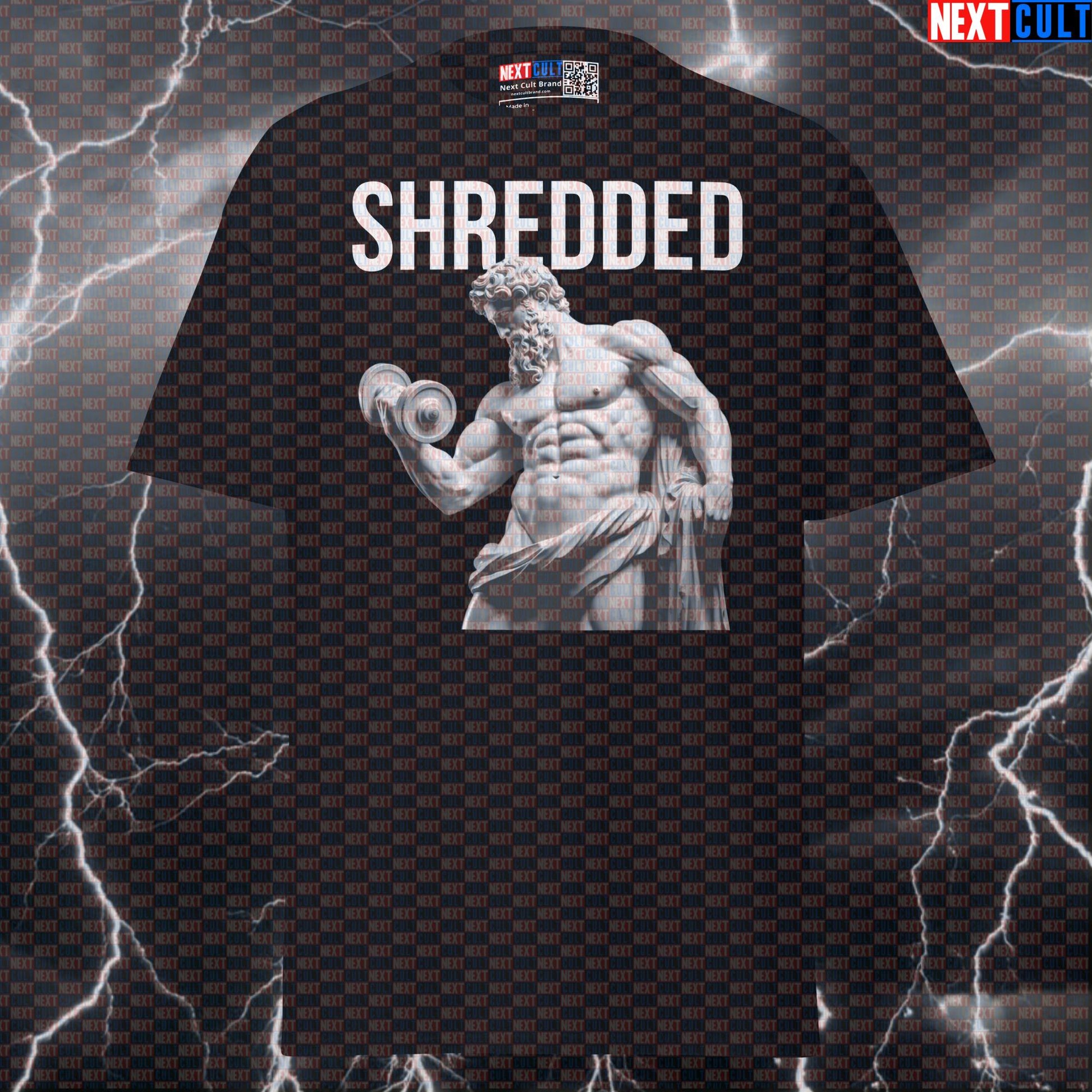 Shredded Stoic Sigma T Shirt - Funny Gym Meme Pump Cover & Graphic Tee Top T-shirts Ancient Greece Bodybuilding Fitness Gym Pump Cover Stoicism Workout Next Cult Brand