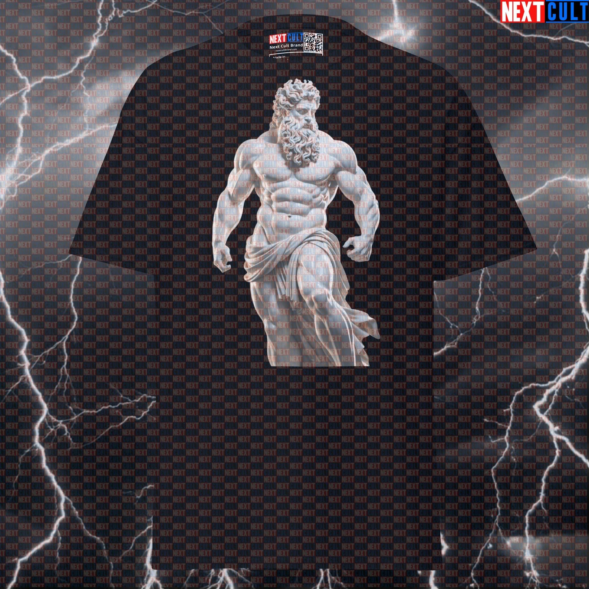 Greek God Bodybuilder Marble Sculpture Graphic Tee - Funny Gym Meme Pump Cover Top T-shirts Ancient Greece Bodybuilding Fitness Gym Pump Cover Stoicism Workout Next Cult Brand