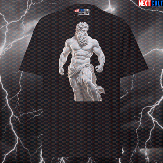 Greek God Bodybuilder Marble Sculpture Graphic Tee - Funny Gym Meme Pump Cover Top T-shirts Ancient Greece Bodybuilding Fitness Gym Pump Cover Stoicism Workout Next Cult Brand