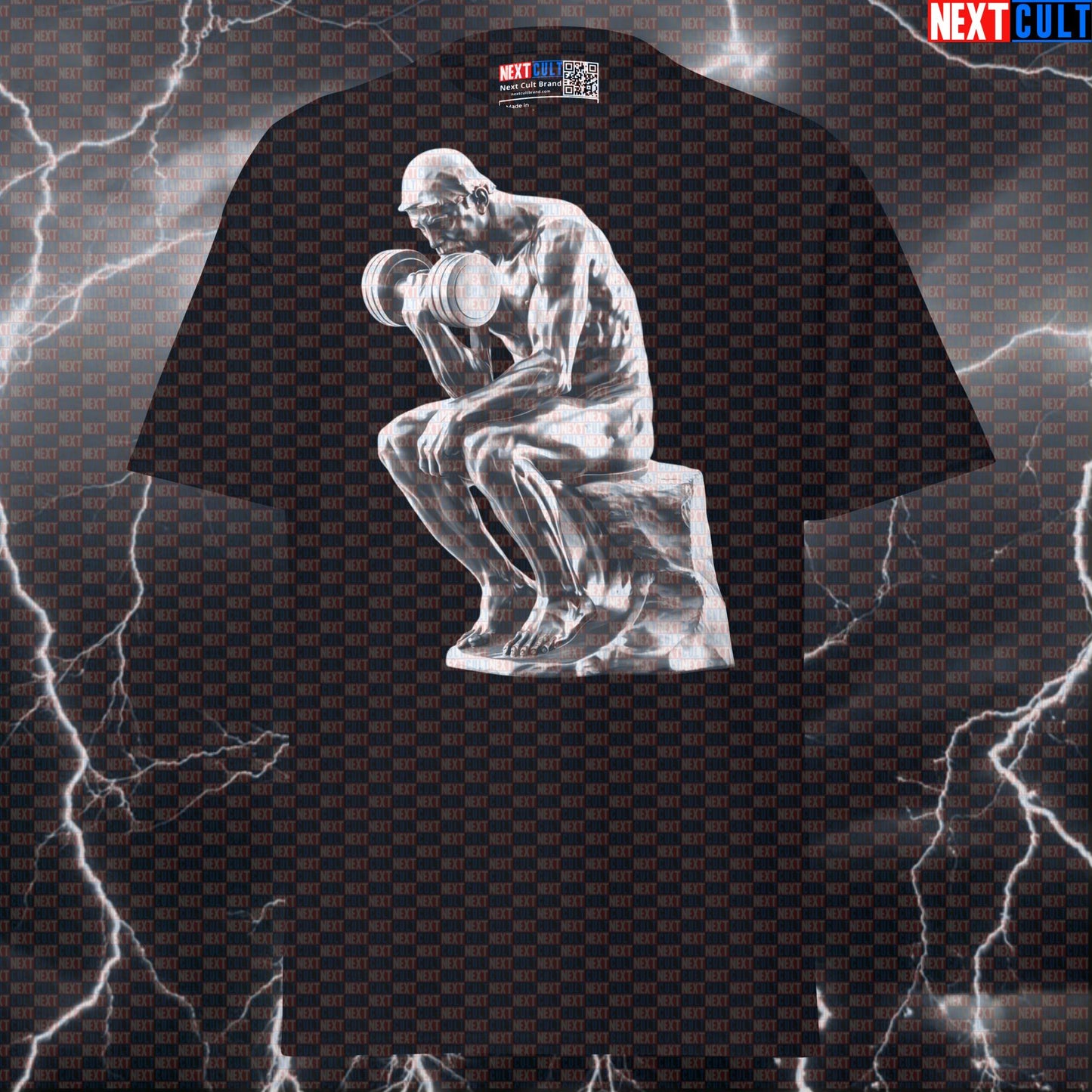 The Lifter Gym Tee: A Funny Rodin Sculpture Meme Pump Cover Shirt for Gains T-shirts Ancient Greece Bodybuilding Fitness Gym Pump Cover Stoicism Workout Next Cult Brand