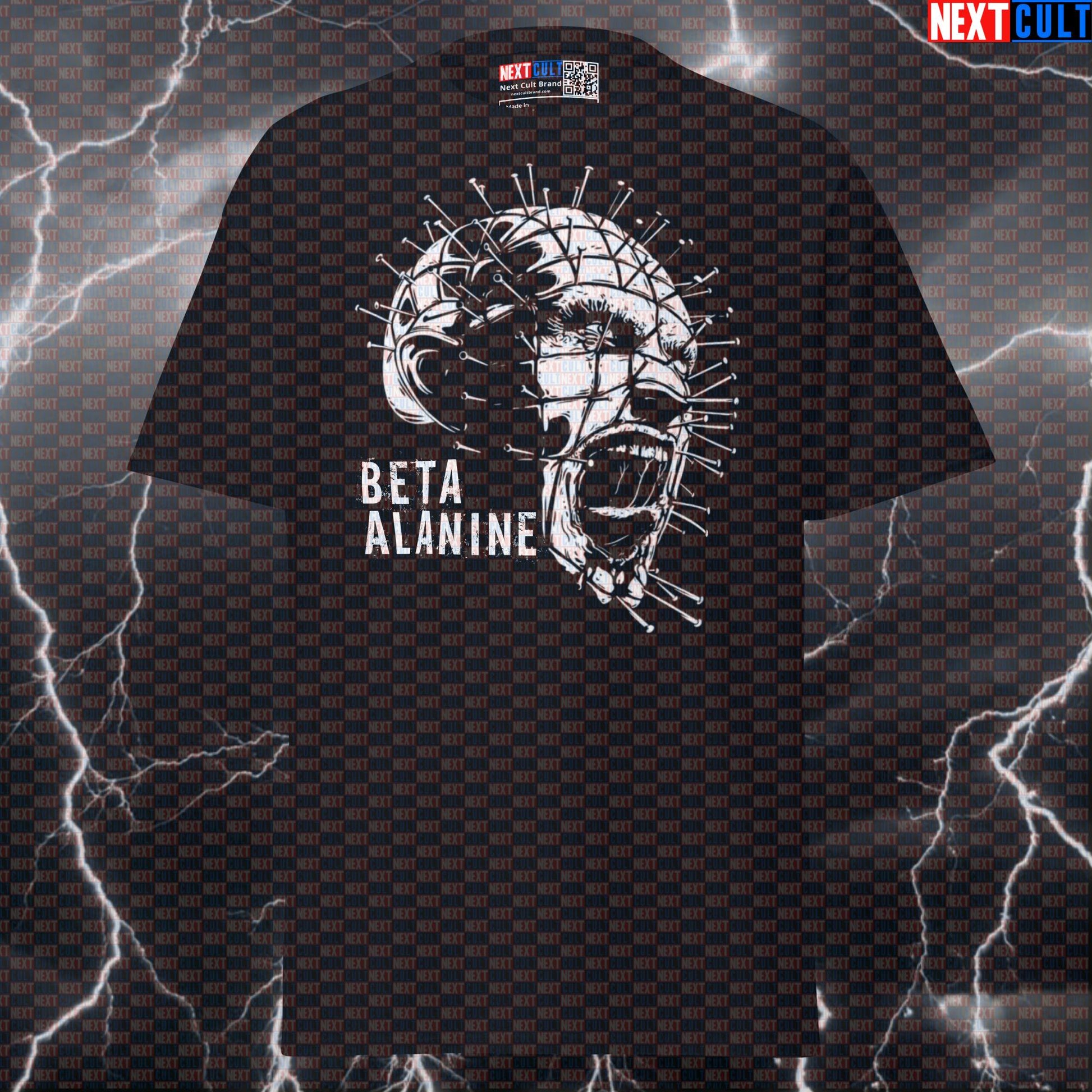 Beta Alanine Tingling Pinhead Hellraiser Horror Gym Meme Funny T-Shirt Pump Cover T-shirts Films Fitness Gym Halloween Pump Cover Workout Next Cult Brand