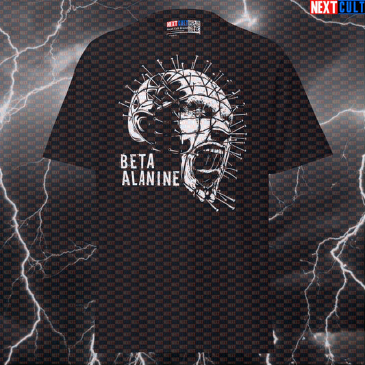 Beta Alanine Tingling Pinhead Hellraiser Horror Gym Meme Funny T-Shirt Pump Cover T-shirts Films Fitness Gym Halloween Pump Cover Workout Next Cult Brand