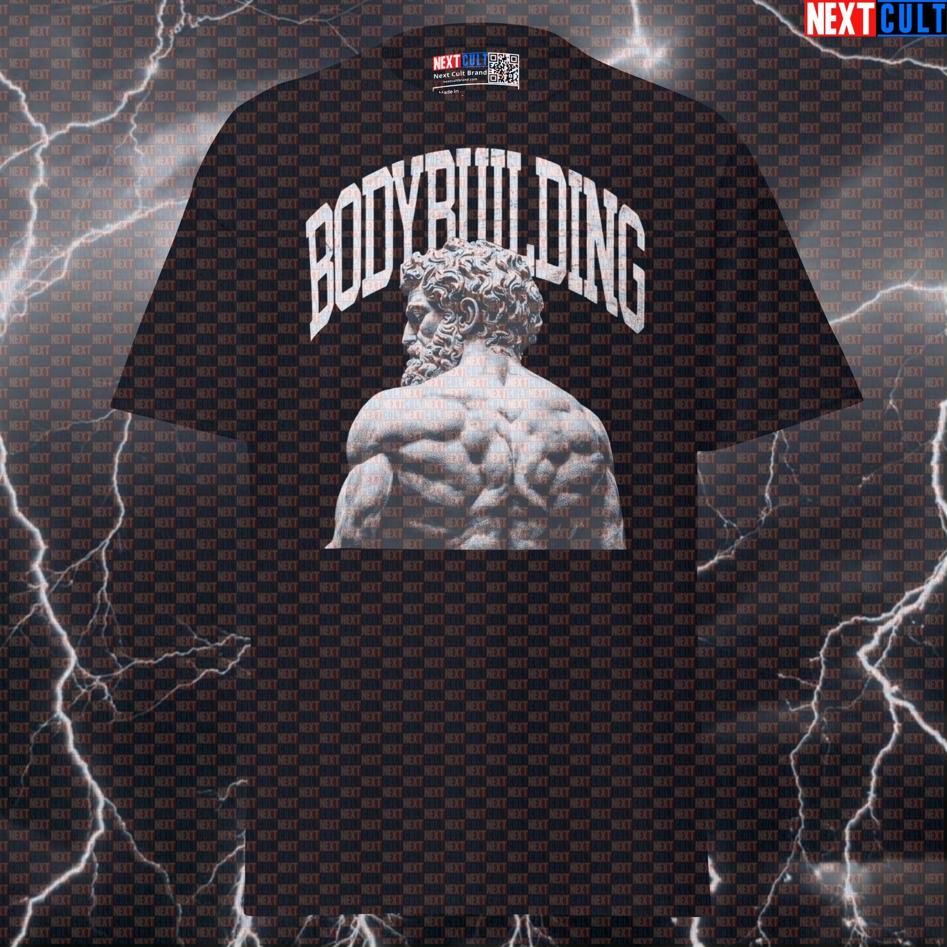 Funny Gym Meme Graphic Tee: Marble Greek God Sculpture Pump Cover for Lifters & Bodybuilding Gains T-shirts Ancient Greece Bodybuilding Fitness Gym Pump Cover Workout Next Cult Brand