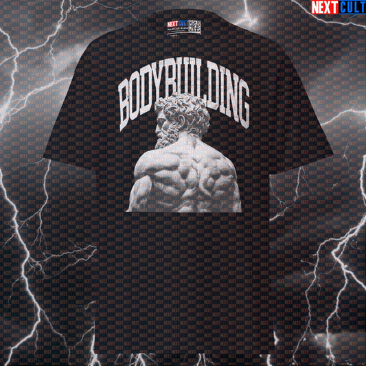 Funny Gym Meme Graphic Tee: Marble Greek God Sculpture Pump Cover for Lifters & Bodybuilding Gains T-shirts Ancient Greece Bodybuilding Fitness Gym Pump Cover Workout Next Cult Brand