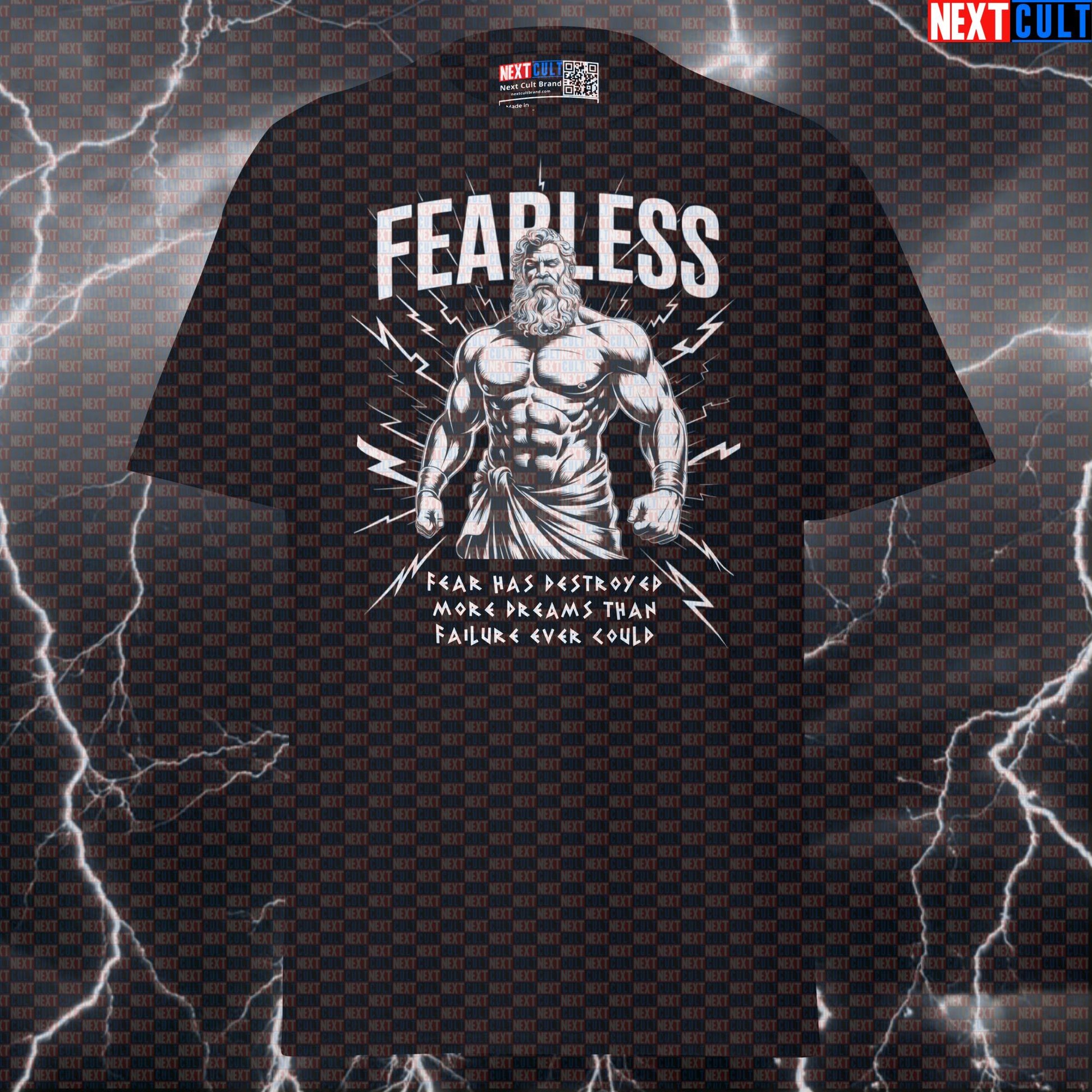 Fearless Greek God Gym T-Shirt: Funny Pump Cover Tee for Lifters & Bodybuilding Memes T-shirts Ancient Greece Fitness Gym Pump Cover Workout Next Cult Brand
