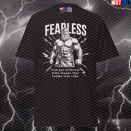 Fearless Greek God Gym T-Shirt: Funny Pump Cover Tee for Lifters & Bodybuilding Memes T-shirts Ancient Greece Fitness Gym Pump Cover Workout Next Cult Brand