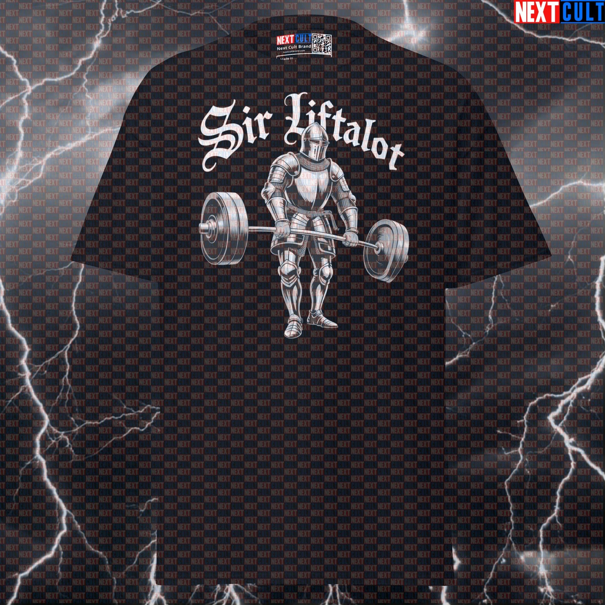 Sir Liftalot's Gym Meme Tee: The Ultimate Funny Workout Pump Cover Shirt T-shirts Bodybuilding Fitness Gym Powerlifting Pump Cover Workout Next Cult Brand