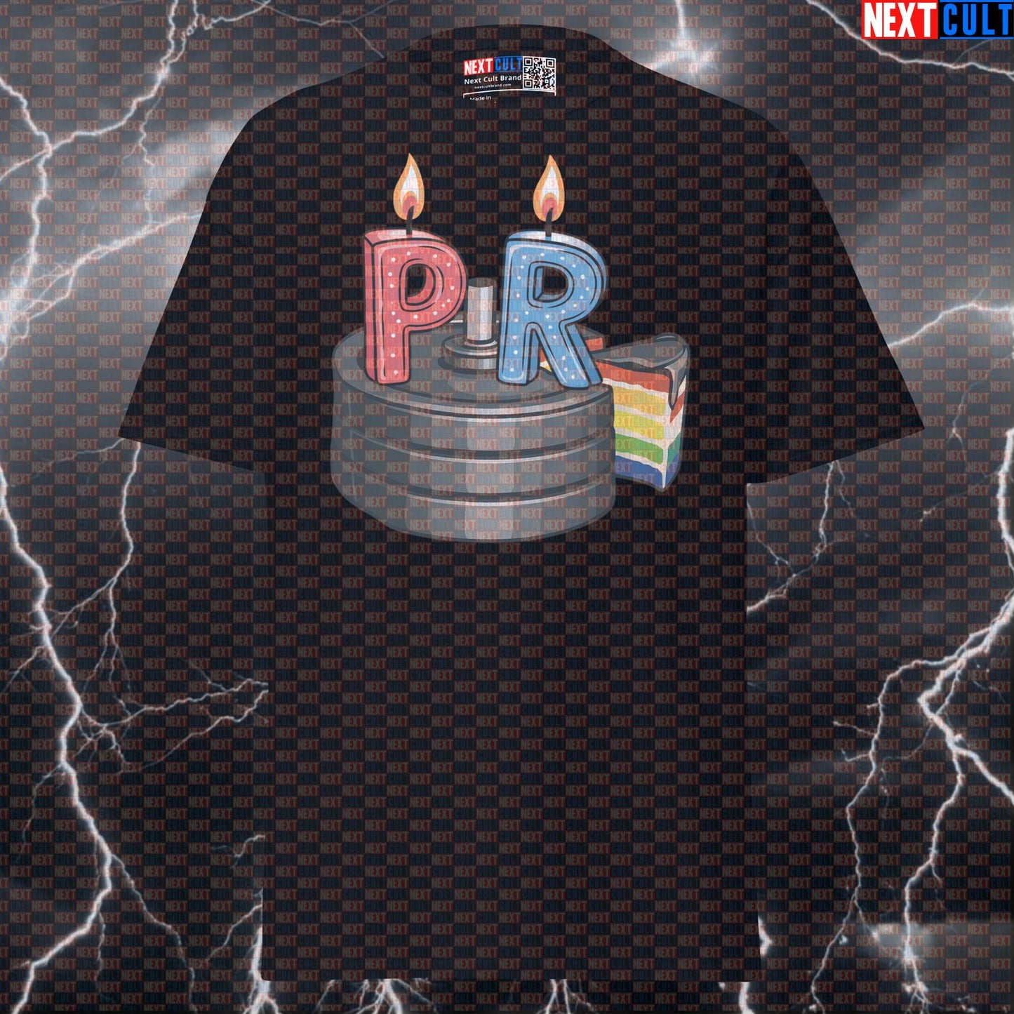 New PR Birthday Cake Pump Cover: Funny Gym Meme Graphic Tee For Lifters T-shirts Birthday Bodybuilding Fast Food Fitness Gym Powerlifting Pump Cover Workout Next Cult Brand