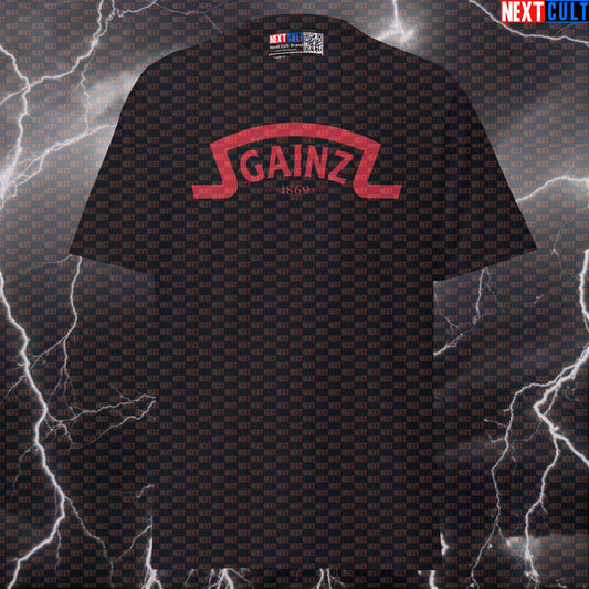 Gainz Ketchup Funny Gym Meme Tee | Saucy Heinz Parody Pump Cover Top T-shirts Bodybuilding Fast Food Fitness Gym Pump Cover Workout Next Cult Brand