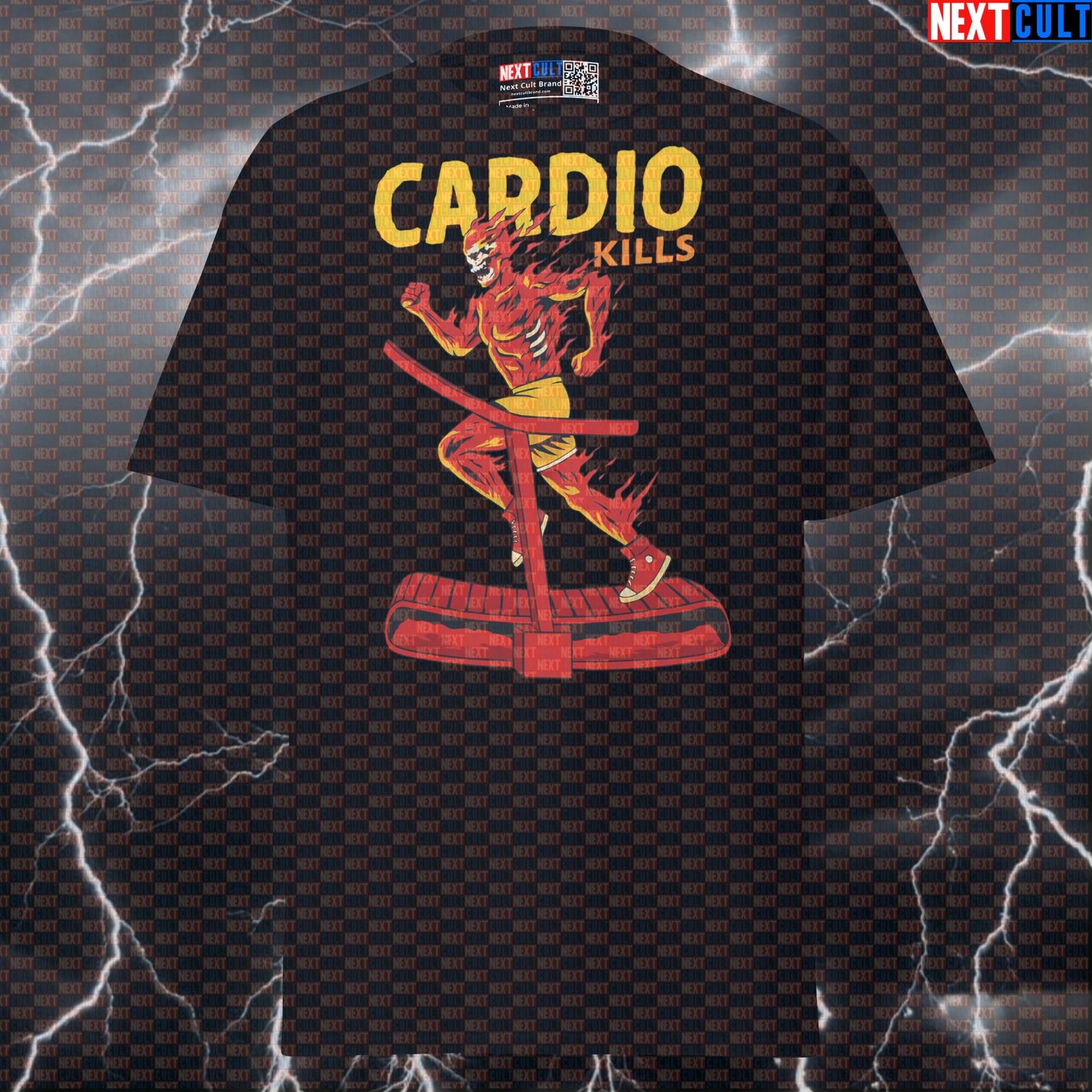 Funny Gym Shirt Cardio Kills Meme Tee | Bodybuilding Powerlifting Pump Cover Graphic Top Next Cult Brand