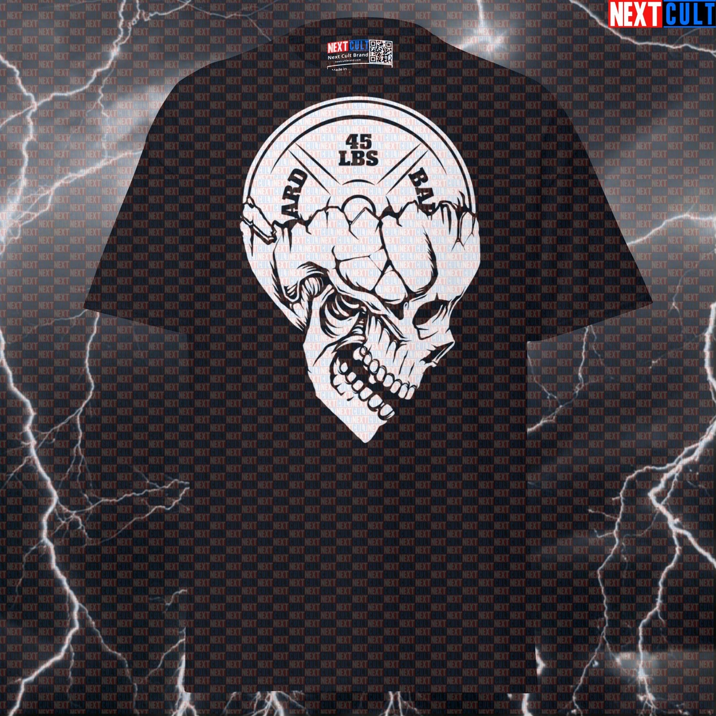 Platehead Weightplate Skull Funny Gym Meme Tee - Ultimate Powerlifting Pump Cover Top Next Cult Brand
