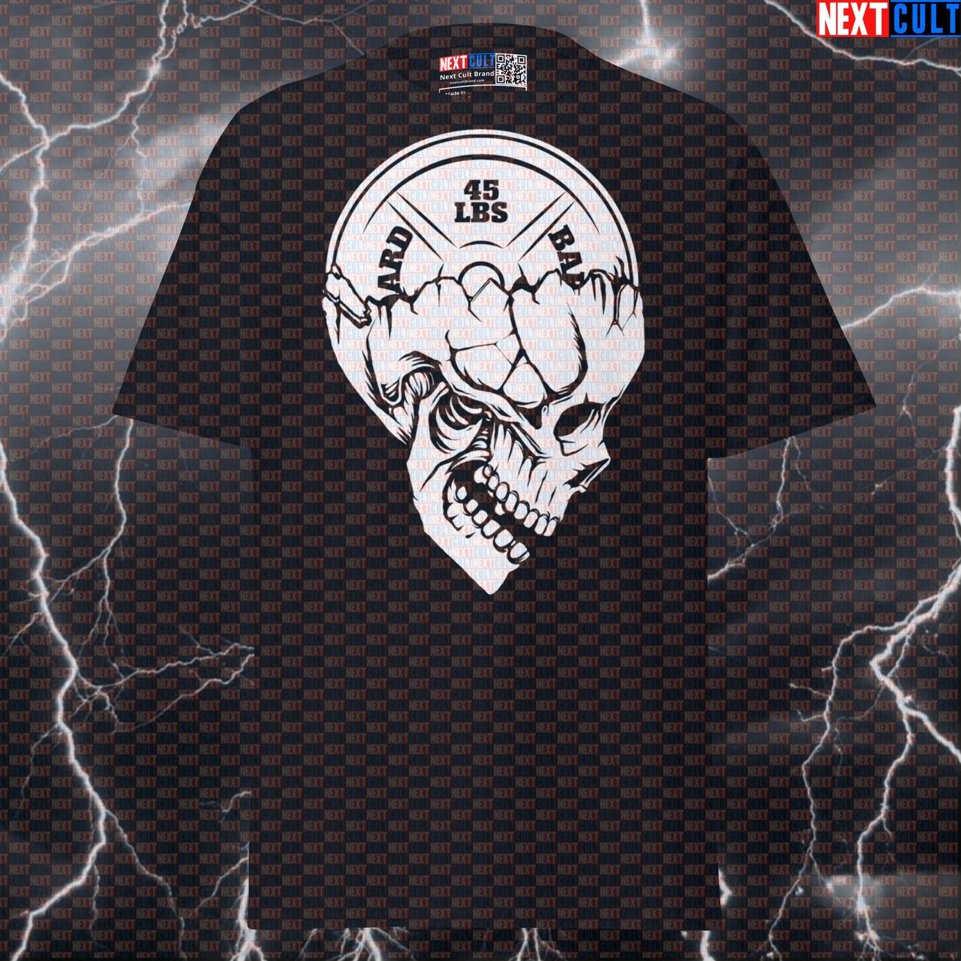 Platehead Weightplate Skull Funny Gym Meme Tee - Ultimate Powerlifting Pump Cover Top Next Cult Brand