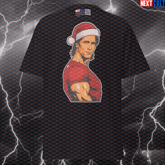 Swole Santa Christmas Pump Cover: Funny Mike O'Hearn Gym Meme Graphic Tee Next Cult Brand