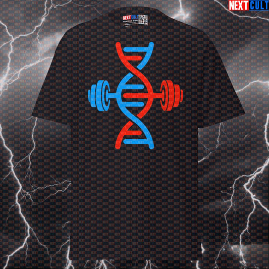 Unlock Your Gym DNA Funny Bodybuilding Meme Tee - Ultimate Pump Cover Top Next Cult Brand