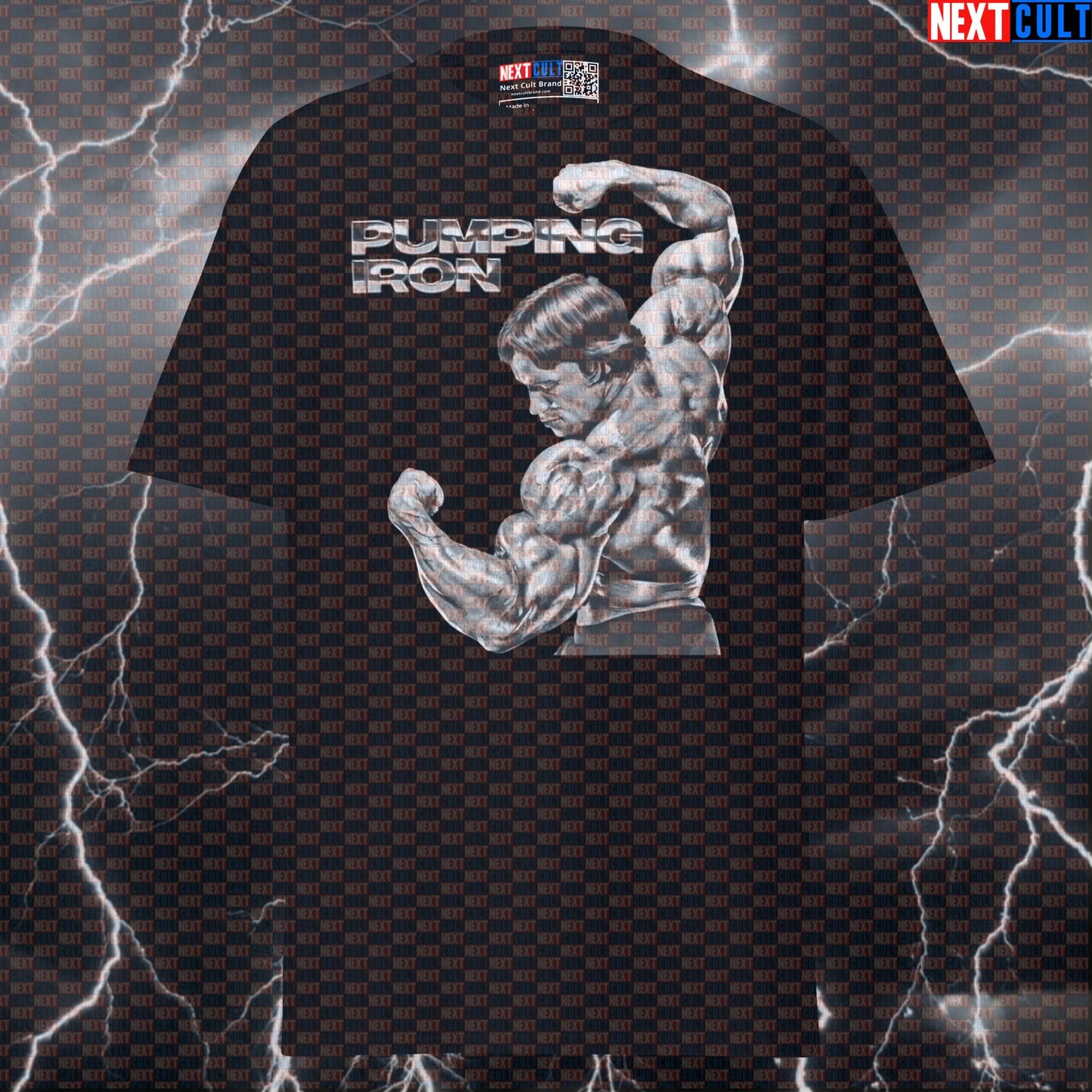 Arnold Pump Cover Gym Tee - Funny Bodybuilding Meme Shirt for Lifters & Gymbros Seeking Gains Next Cult Brand