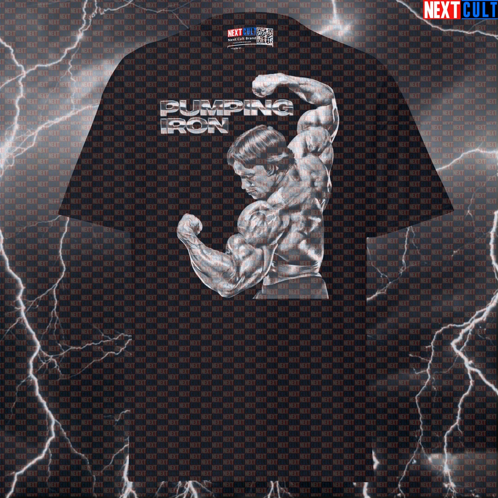 Arnold Pump Cover Gym Tee - Funny Bodybuilding Meme Shirt for Lifters & Gymbros Seeking Gains Next Cult Brand