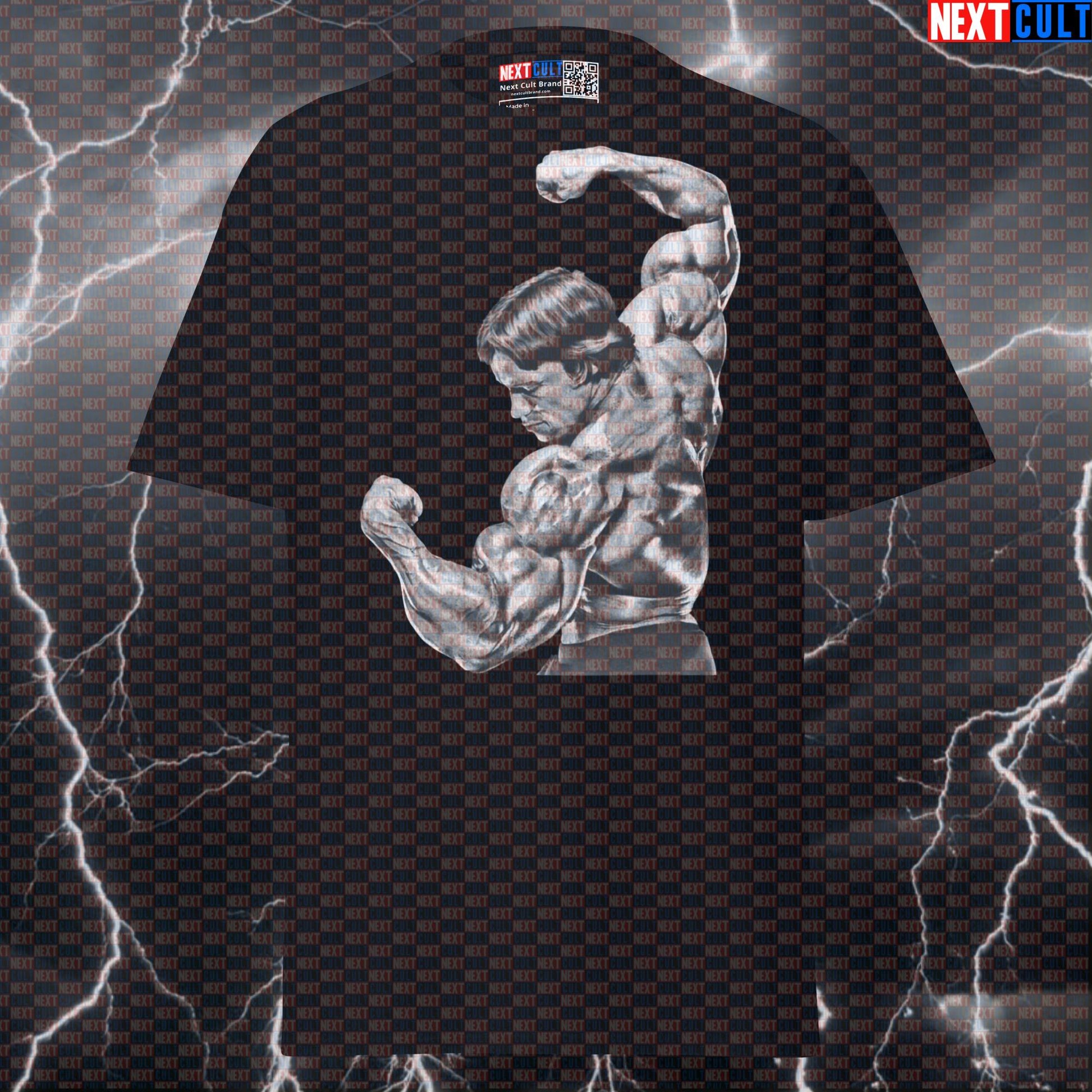 Unleash Your Inner Arnold Funny Gym T-Shirt | Bodybuilding Meme Pump Cover Graphic Tee Next Cult Brand