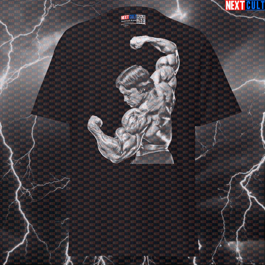 Unleash Your Inner Arnold Funny Gym T-Shirt | Bodybuilding Meme Pump Cover Graphic Tee Next Cult Brand