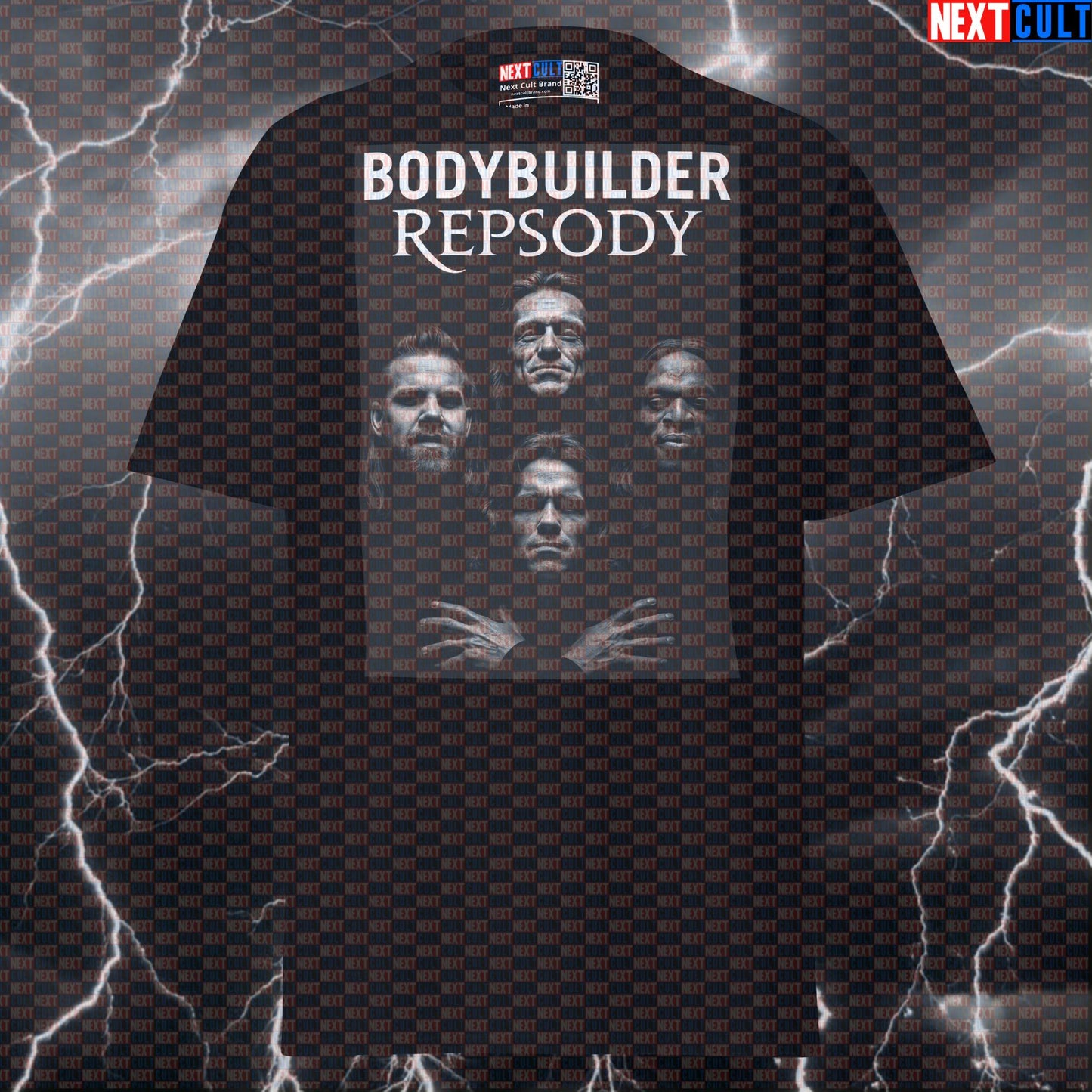 Bodybuilder Repsody Funny Gym Tee - Queen Rock Music Meme Pump Cover for Lifters Next Cult Brand