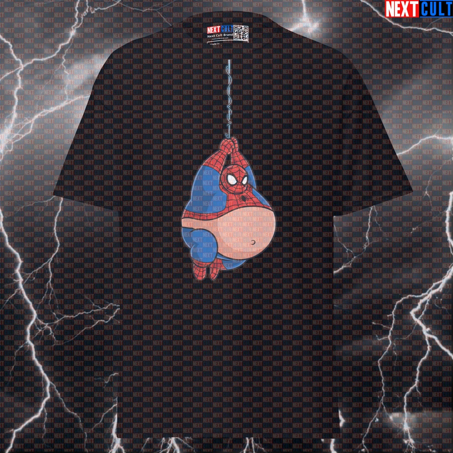 Fat Spider-Man Gym Tee: Funny Meme Pump Cover for Bulking Superhero Lifters & Bodybuilding Next Cult Brand