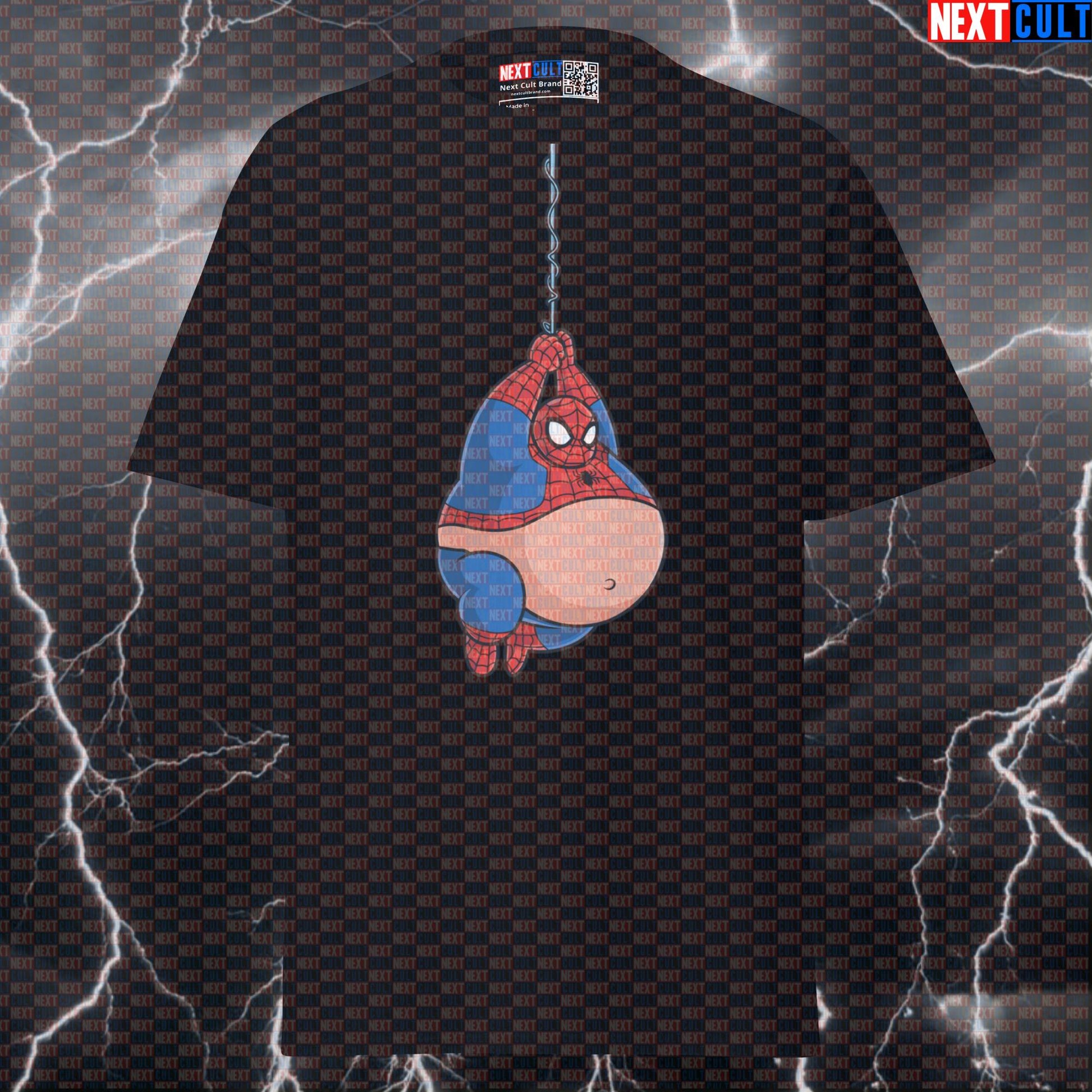 Fat Spider-Man Gym Tee: Funny Meme Pump Cover for Bulking Superhero Lifters & Bodybuilding Next Cult Brand