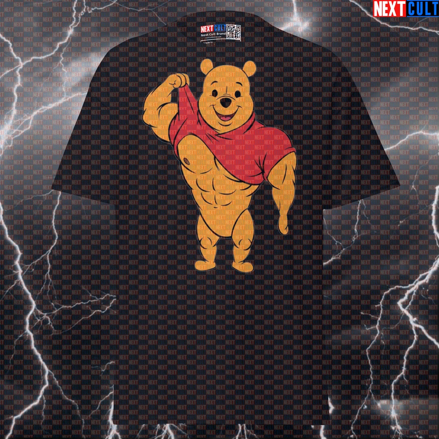Bodybuilding Bear Funny Gym Tee | Winnie the Bodybuilder Workout Shirt Pump Cover Bodybuilding Films Fitness Gym Workout Next Cult Brand