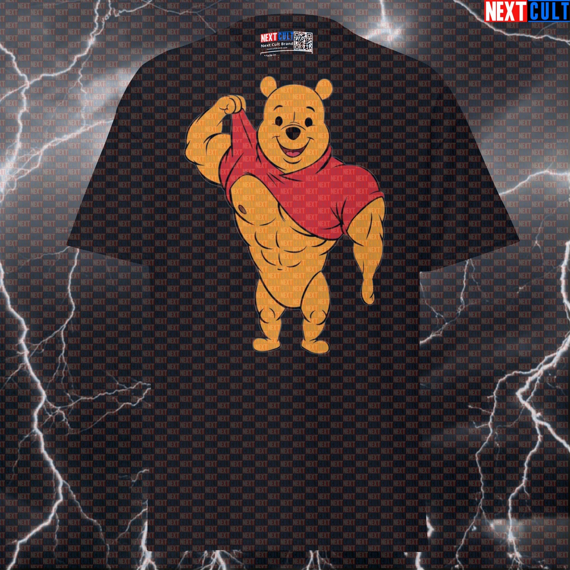 Bodybuilding Bear Funny Gym Tee | Winnie the Bodybuilder Workout Shirt Pump Cover Bodybuilding Films Fitness Gym Workout Next Cult Brand