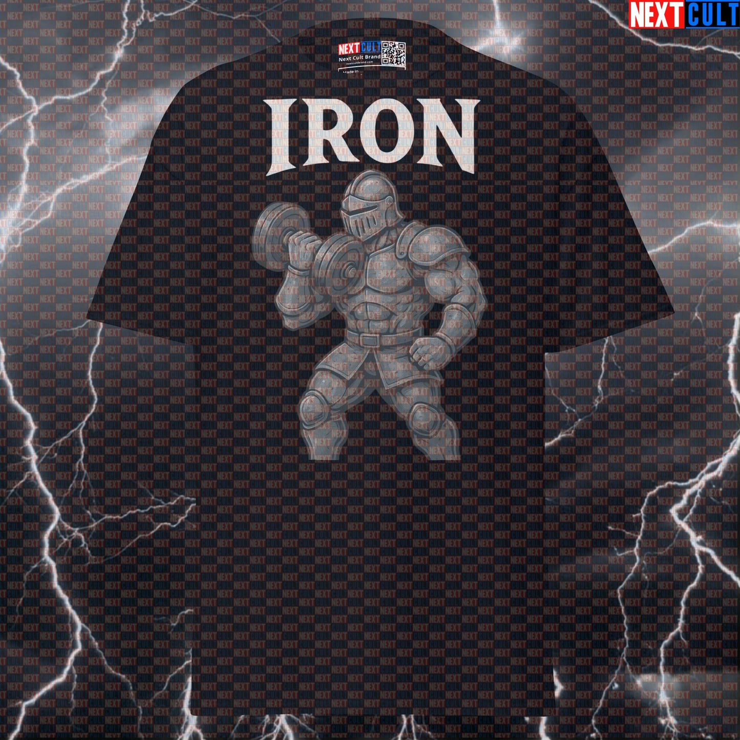 Medieval Knight Lifting Iron Funny Gym T-Shirt | Gym Meme Pump Cover Tee T-shirts Bodybuilding Fitness Gym Pump Cover Workout Next Cult Brand