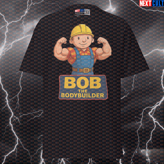 Bob the Bodybuilder Funny Gym T-Shirt | Can We Fix It? Yes We Gain! Workout Tee T-shirts Bodybuilding Fitness Gym Pump Cover TV Workout Next Cult Brand