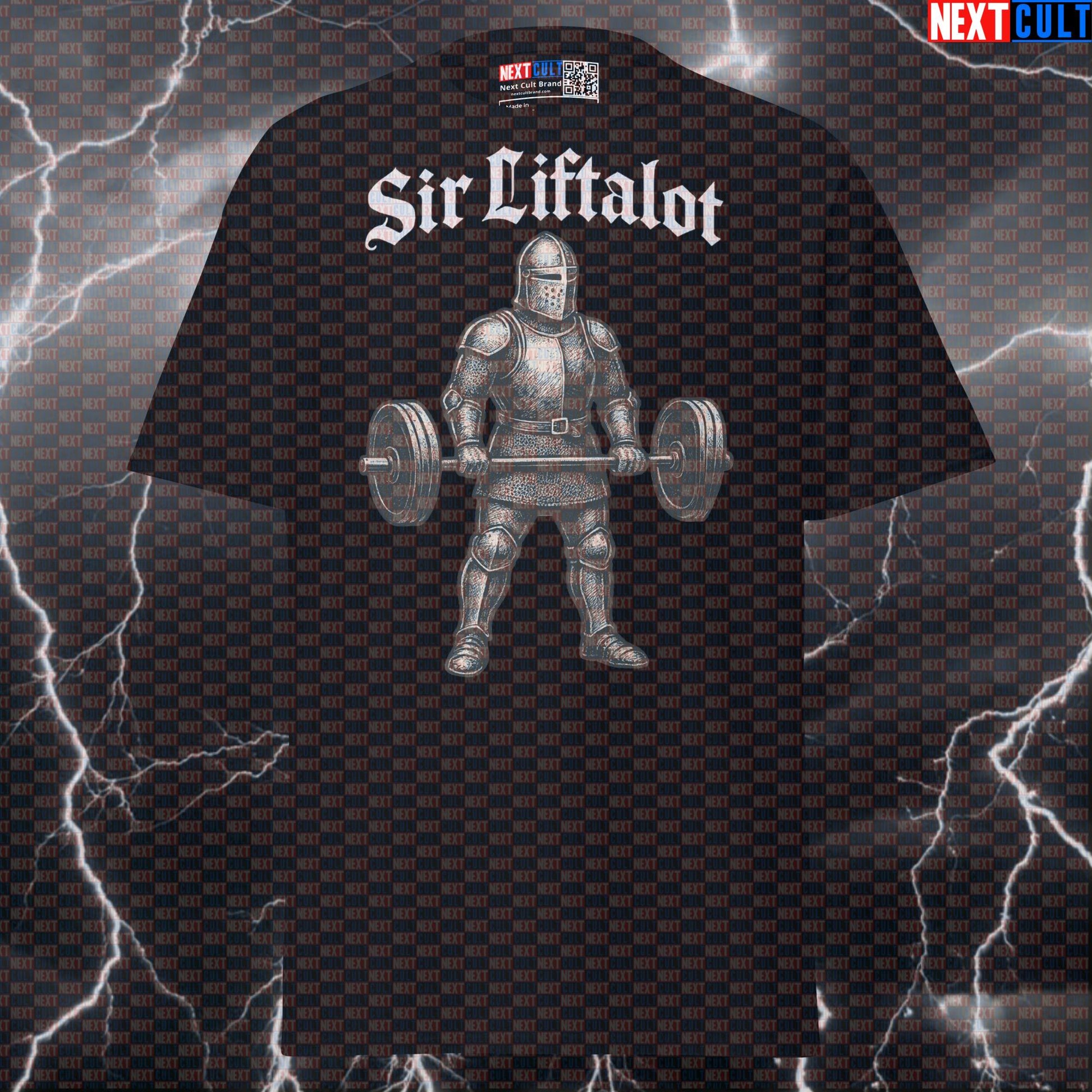 Sir Liftalot Funny Gym T-Shirt | Medieval Knight Bodybuilding Meme Tee Pump Cover T-shirts Bodybuilding Fitness Gym Powerlifting Pump Cover Workout Next Cult Brand