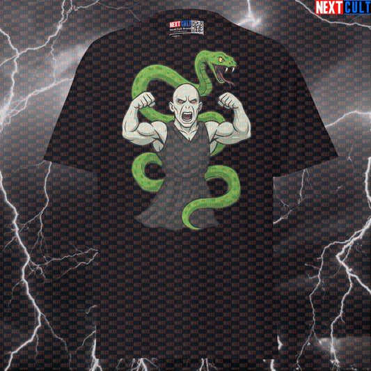 Swoledemort He Who Must Not Skip Leg Day Funny Gym T-Shirt | Swolecraft Pump Cover T-shirts Bodybuilding Books Films Fitness Gym Harry Potter Pump Cover Workout Next Cult Brand