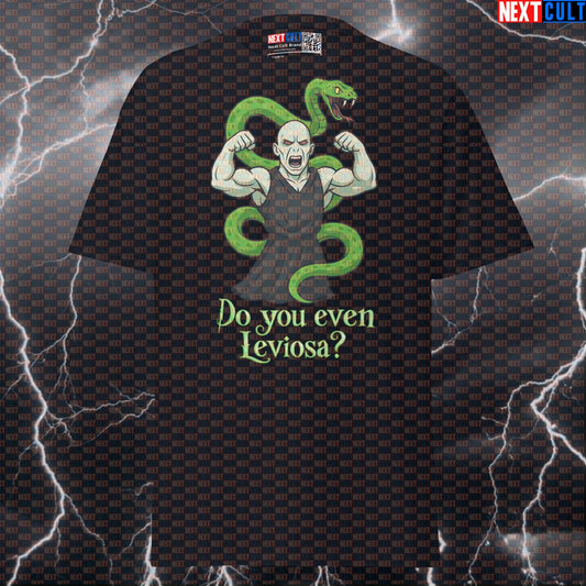 Do You Even Leviosa? Funny Harry Potter Gym T-Shirt | Swoledemort Swolecraft Meme Tee T-shirts Bodybuilding Books Films Fitness Gym Harry Potter Powerlifting Pump Cover Workout Next Cult Brand