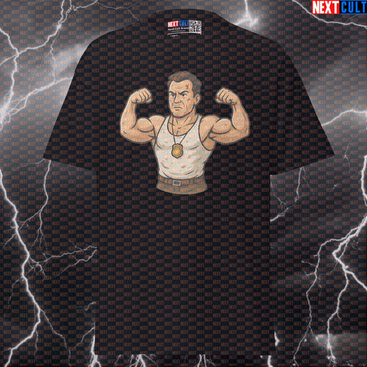 Die Hard Lift Harder Graphic Tee | Funny Gym Shirt & Workout Tee for Bodybuilding Bodybuilding Christmas Films Fitness Gym Powerlifting Pump Cover Workout Next Cult Brand