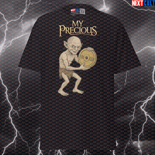 My Precious Gym Shirt: Lord of the Weights Funny Bodybuilding Meme Tee For Lifters T-shirts Bodybuilding Films Fitness Gym Lord of the Rings Powerlifting Pump Cover Workout Next Cult Brand
