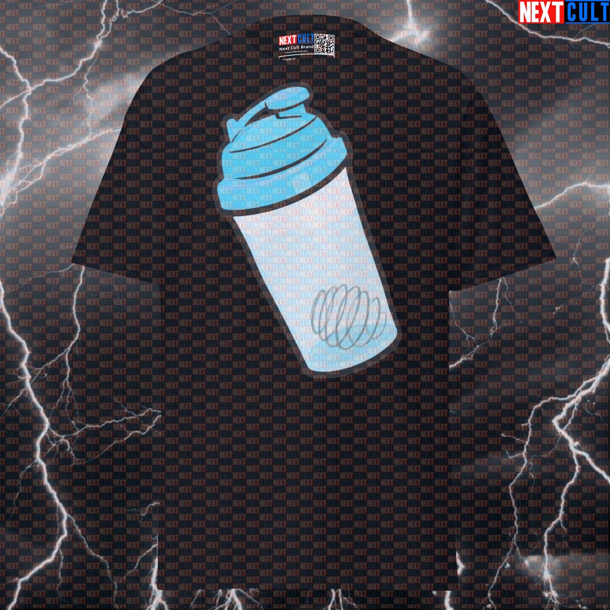 Protein Shaker Bottle Graphic Tee: Funny Gym Shirt For Protein Lovers & Lifters T-shirts Bodybuilding Fitness Gym Pump Cover Workout Next Cult Brand