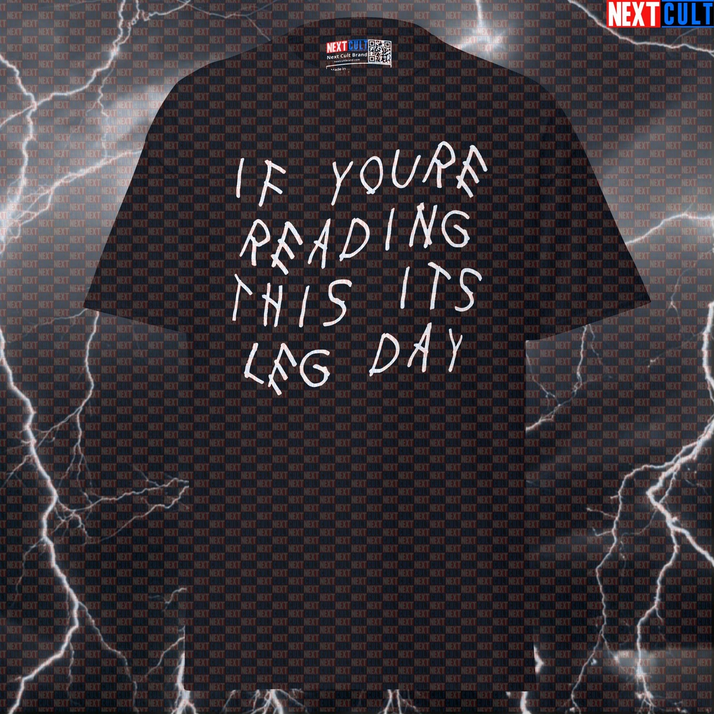 If You're Reading This Its Leg Day Funny Gym T-Shirt | Drake Album Cover Parody Pump Cover T-shirts Bodybuilding Drake Fitness Gym Hip Hop Leg Day Powerlifting Pump Cover Workout Next Cult Brand