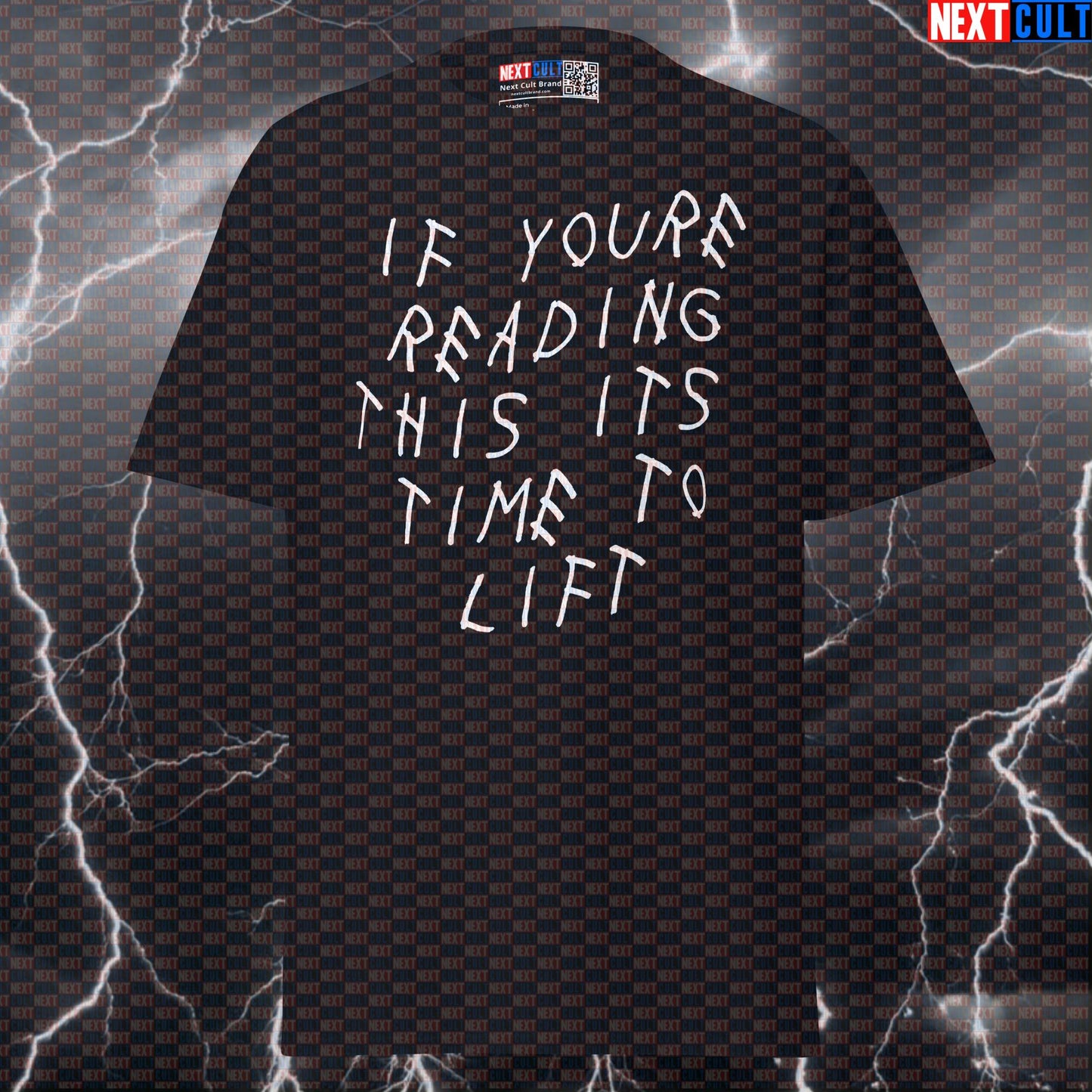 If You're Reading This It's Time To Lift T-Shirt | Drake Album Parody Gym Tee & Pump Cover T-shirts Bodybuilding Drake Fitness Gym Hip Hop Powerlifting Pump Cover Workout Next Cult Brand