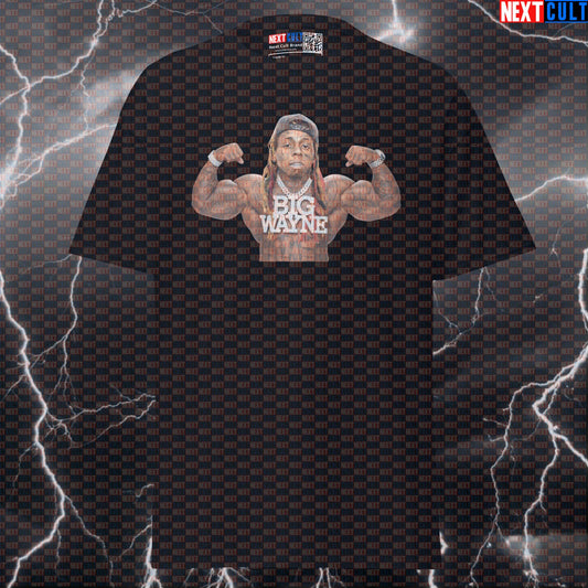 Big Wayne Swole Rap Parody Funny Gym Shirt | Bodybuilding Hip Hop Pump Cover Tee T-shirts Bodybuilding Fitness Gym Hip Hop Lil Wayne Pump Cover Workout Next Cult Brand