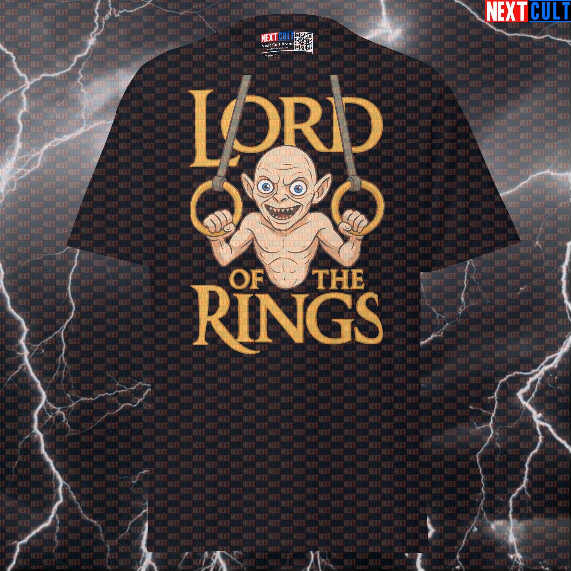 Lord of the Calisthenics Rings Gollum Gym Meme Tee | Funny Workout Shirt & Pump Cover Books Calisthenics Films Fitness Gym Lord of the Rings Pump Cover Workout Next Cult Brand