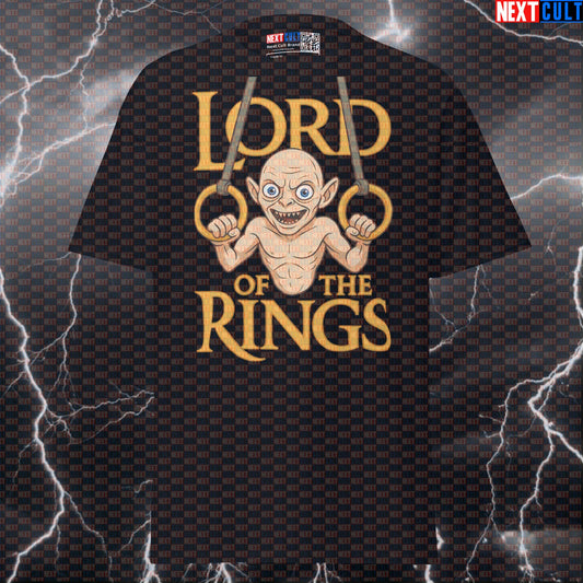 Lord of the Calisthenics Rings Gollum Gym Meme Tee | Funny Workout Shirt & Pump Cover Books Calisthenics Films Fitness Gym Lord of the Rings Pump Cover Workout Next Cult Brand