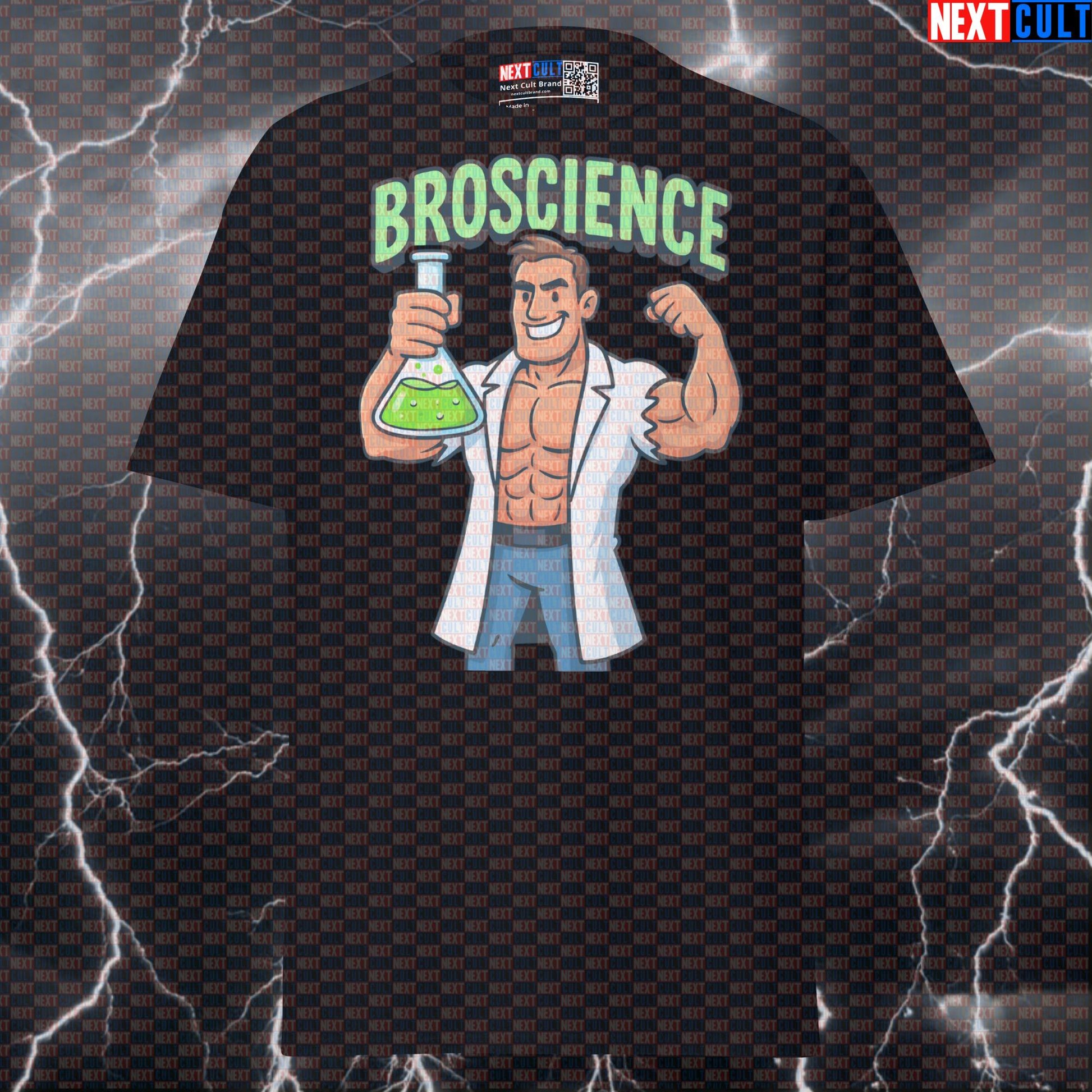 Bro Science Swole Scientist Funny Gym Tee | Chemistry of Gains Graphic T-Shirt Bodybuilding Fitness Gym Pump Cover Workout Next Cult Brand