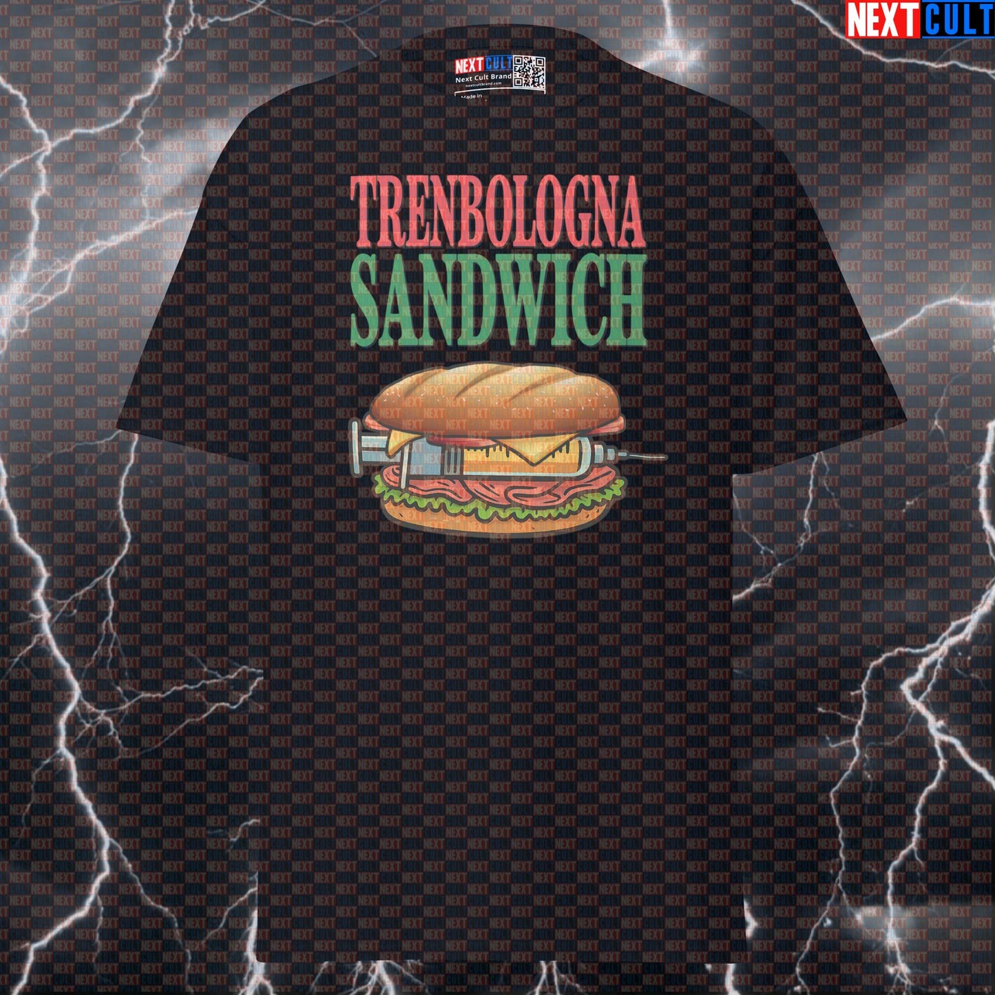 Trenbologna Sandwich Funny Gym Shirt | Not Natty Italian Sub Bodybuilding Meme Tee Bodybuilding Fast Food Fitness Gym Pump Cover Steroids Workout Next Cult Brand