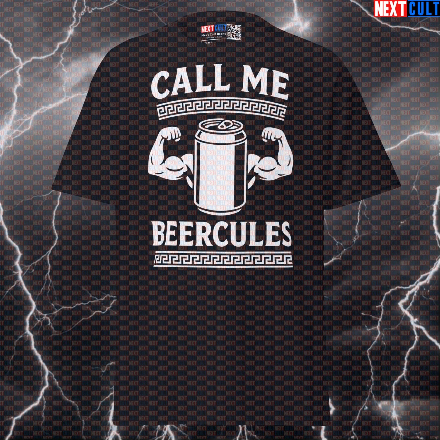 Call Me Beercules Funny Gym T-Shirt | Greek Mythology Workout Tee & Pump Cover Ancient Greece Beer Bodybuilding Fitness Gym Pump Cover Workout Next Cult Brand