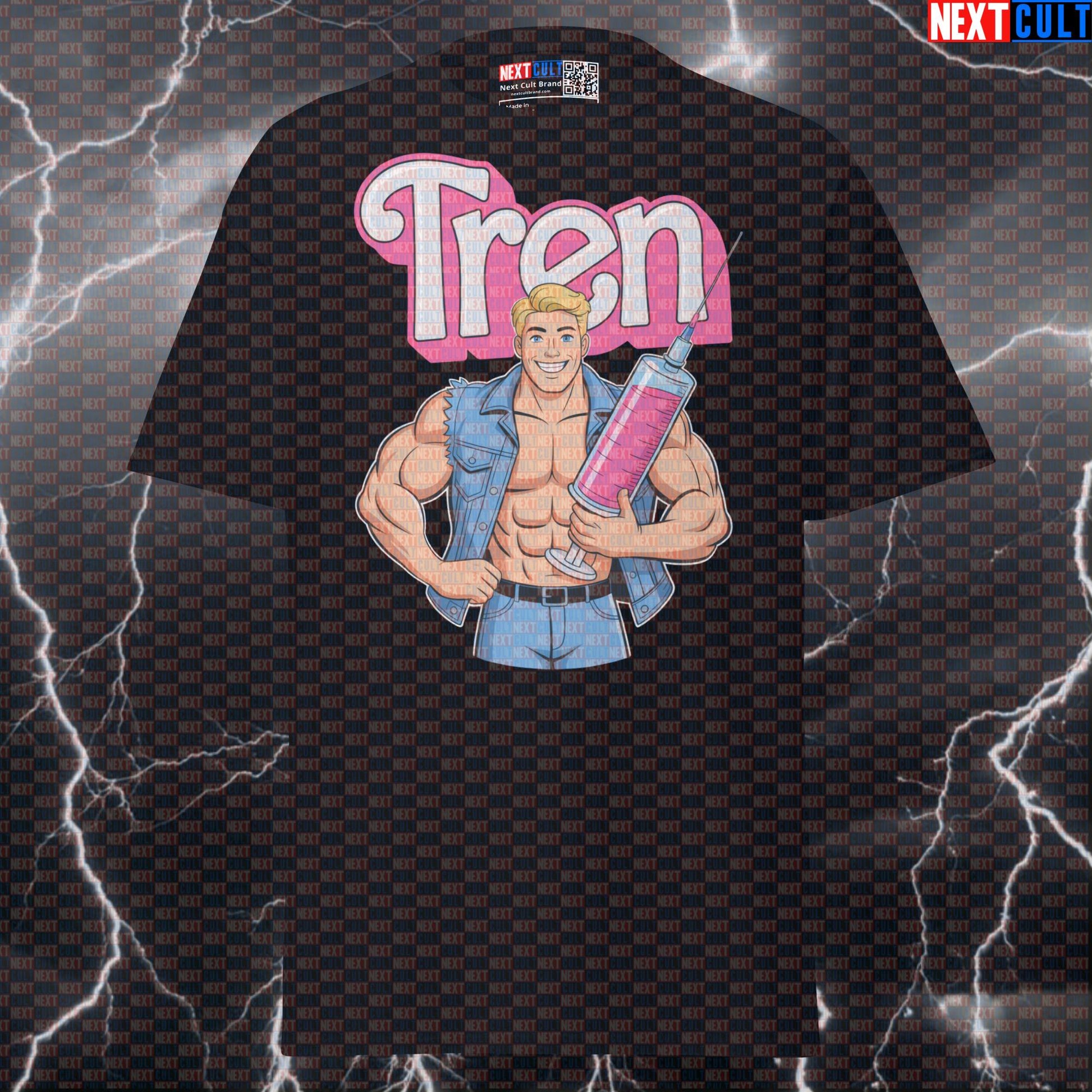 Swole Ken Not Natty Gym Meme T-Shirt | Funny Bodybuilding Tren Graphic Tee Pump Cover Bodybuilding Films Fitness Gym Ken Pump Cover Steroids Workout Next Cult Brand