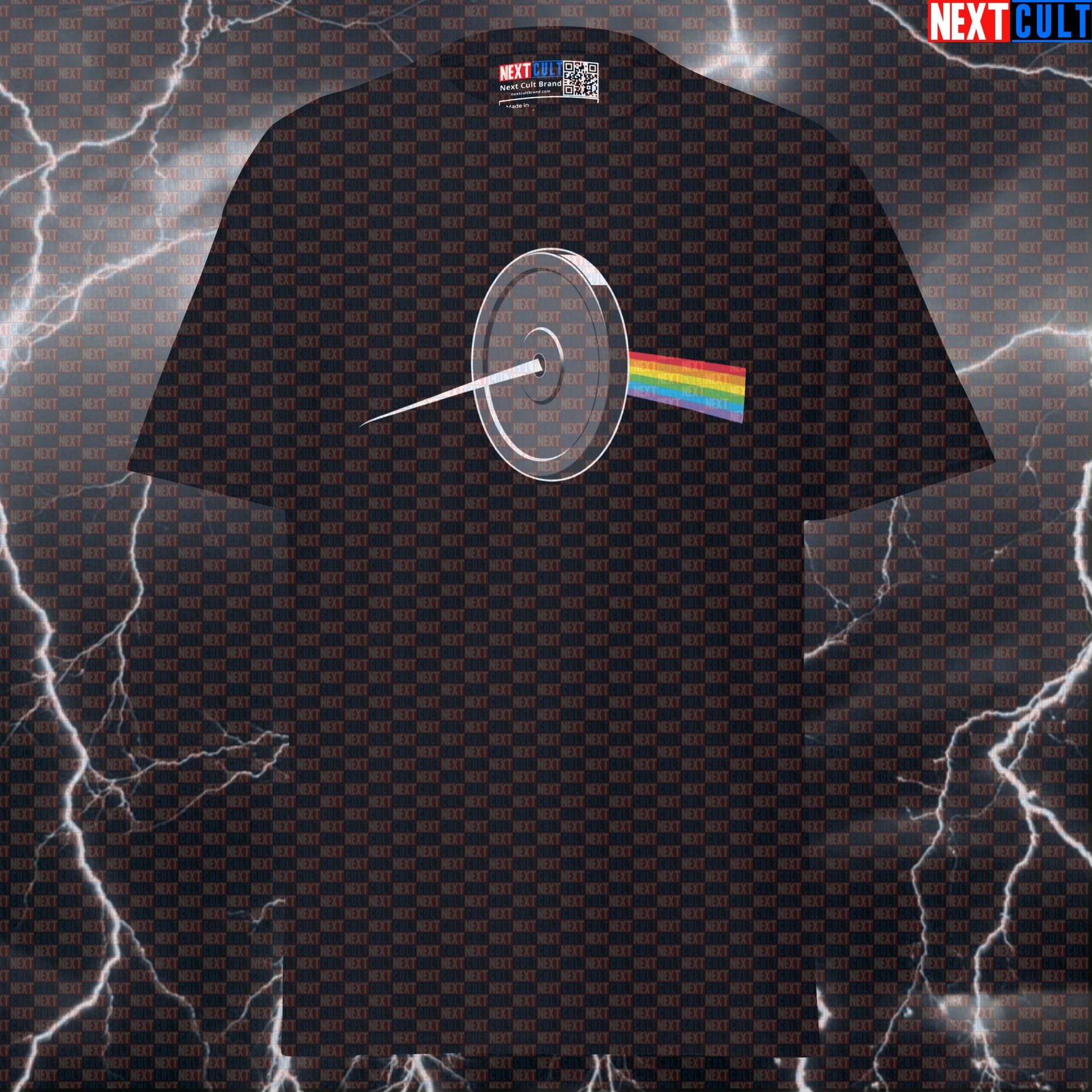 The Dark Side of the Lifting Funny Gym Tee | Pink Floyd Parody Workout Shirt Bodybuilding Fitness Gym Pink Floyd Powerlifting Pump Cover Rock Music Workout Next Cult Brand