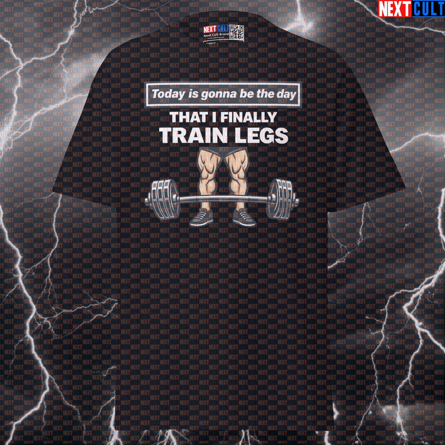 Today Is Gonna Be The Day Funny Leg Day Workout Tee | Wonderwall Parody Gym T-Shirt T-shirts Bodybuilding Fitness Gym Leg Day Oasis Powerlifting Pump Cover Rock Music Workout Next Cult Brand