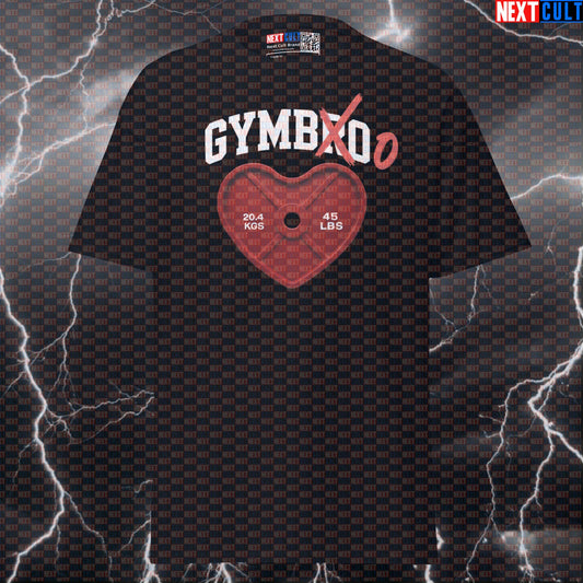 Will You Be My Gymboo? Romantic Funny Gym Shirt for Valentine's Day Gains & Fitness Couples T-shirts Bodybuilding Fitness Gym Powerlifting Pump Cover Valentine's Day Workout Next Cult Brand