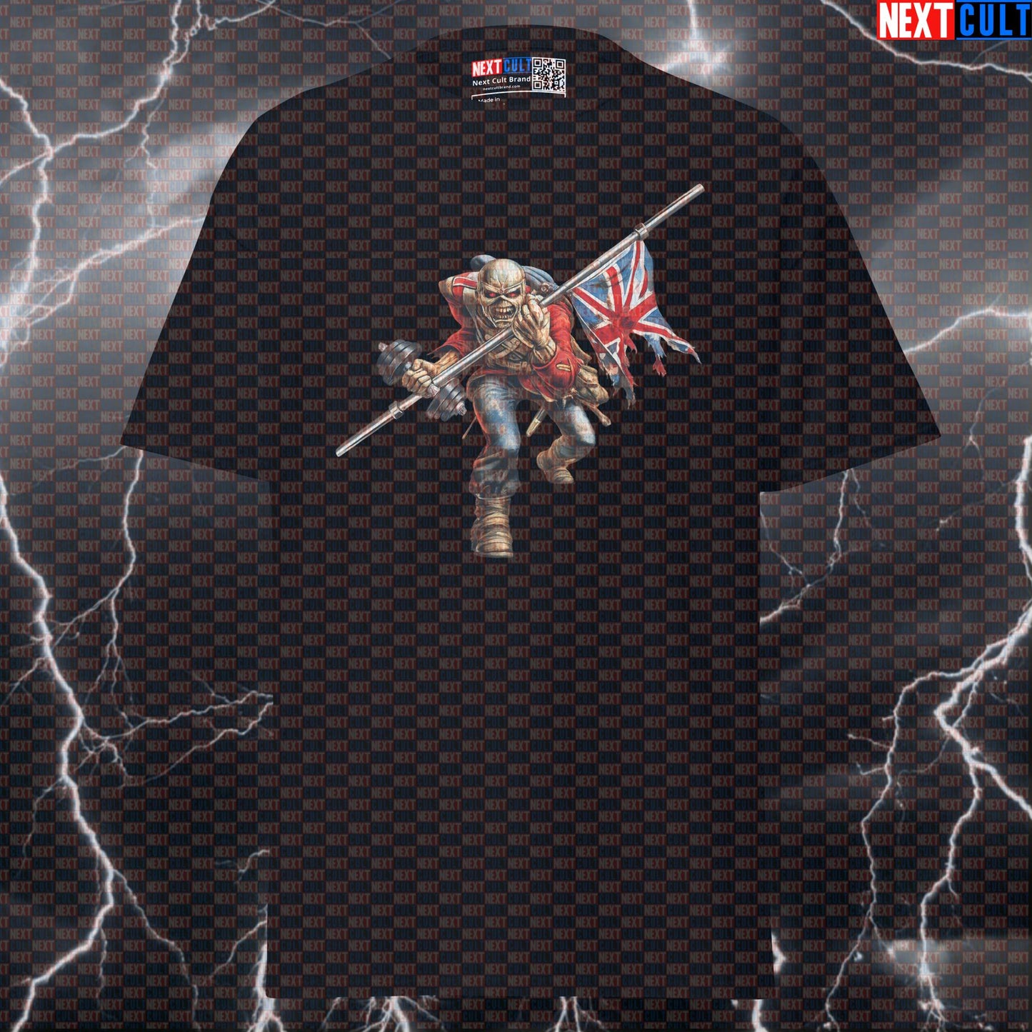 Gym Trooper “Trooper Eddie Iron Maiden Parody” Heavy Metal Funny Gym T-Shirt / Graphic Tee for Lifters & Bodybuilders T-shirts Bodybuilding Fitness Gym Iron Maiden Powerlifting Pump Cover Rock Music Workout Next Cult Brand