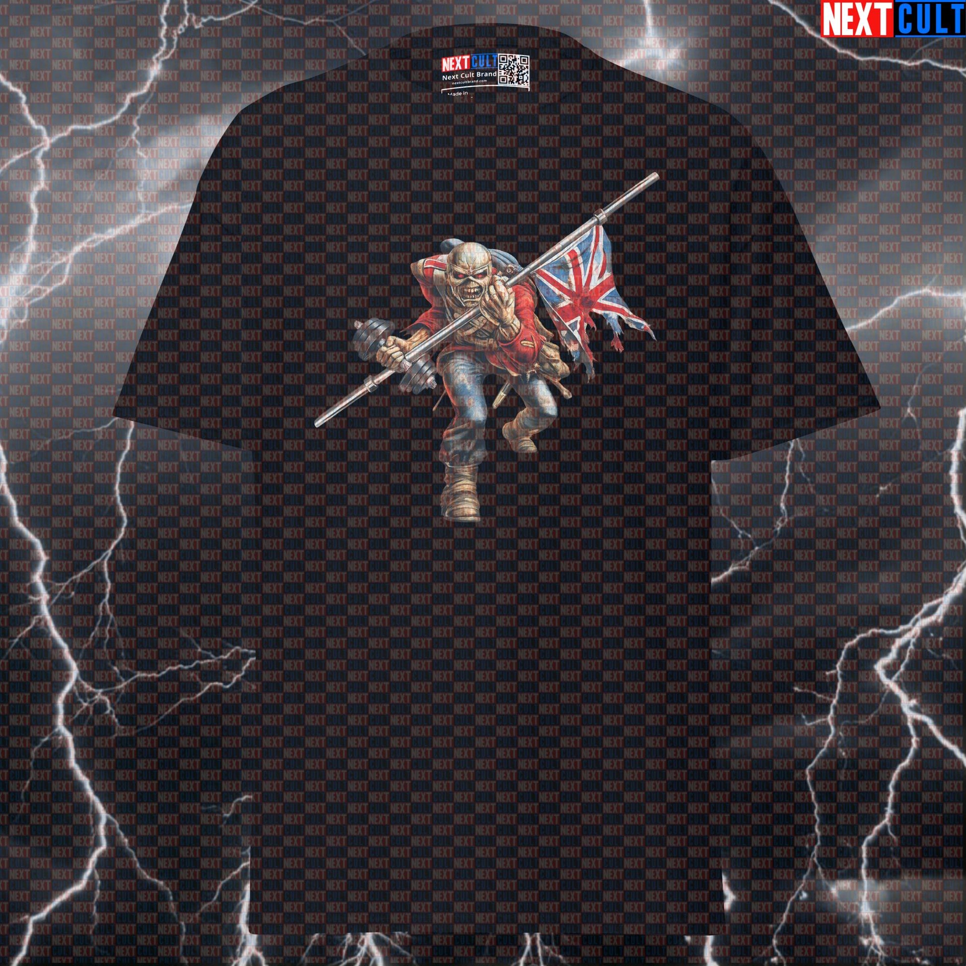 Gym Trooper “Trooper Eddie Iron Maiden Parody” Heavy Metal Funny Gym T-Shirt / Graphic Tee for Lifters & Bodybuilders T-shirts Bodybuilding Fitness Gym Iron Maiden Powerlifting Pump Cover Rock Music Workout Next Cult Brand